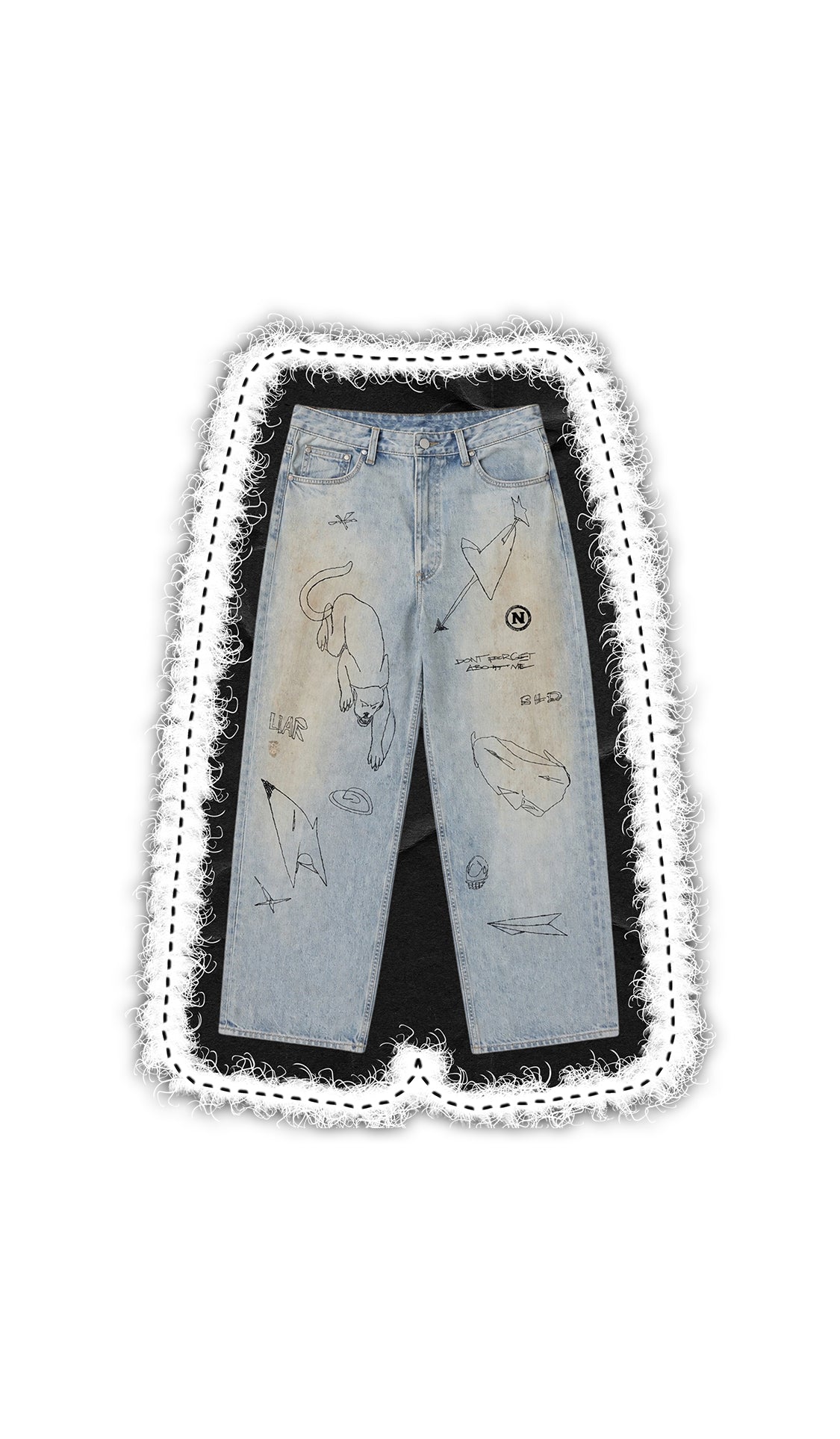 SKETCHED DENIM