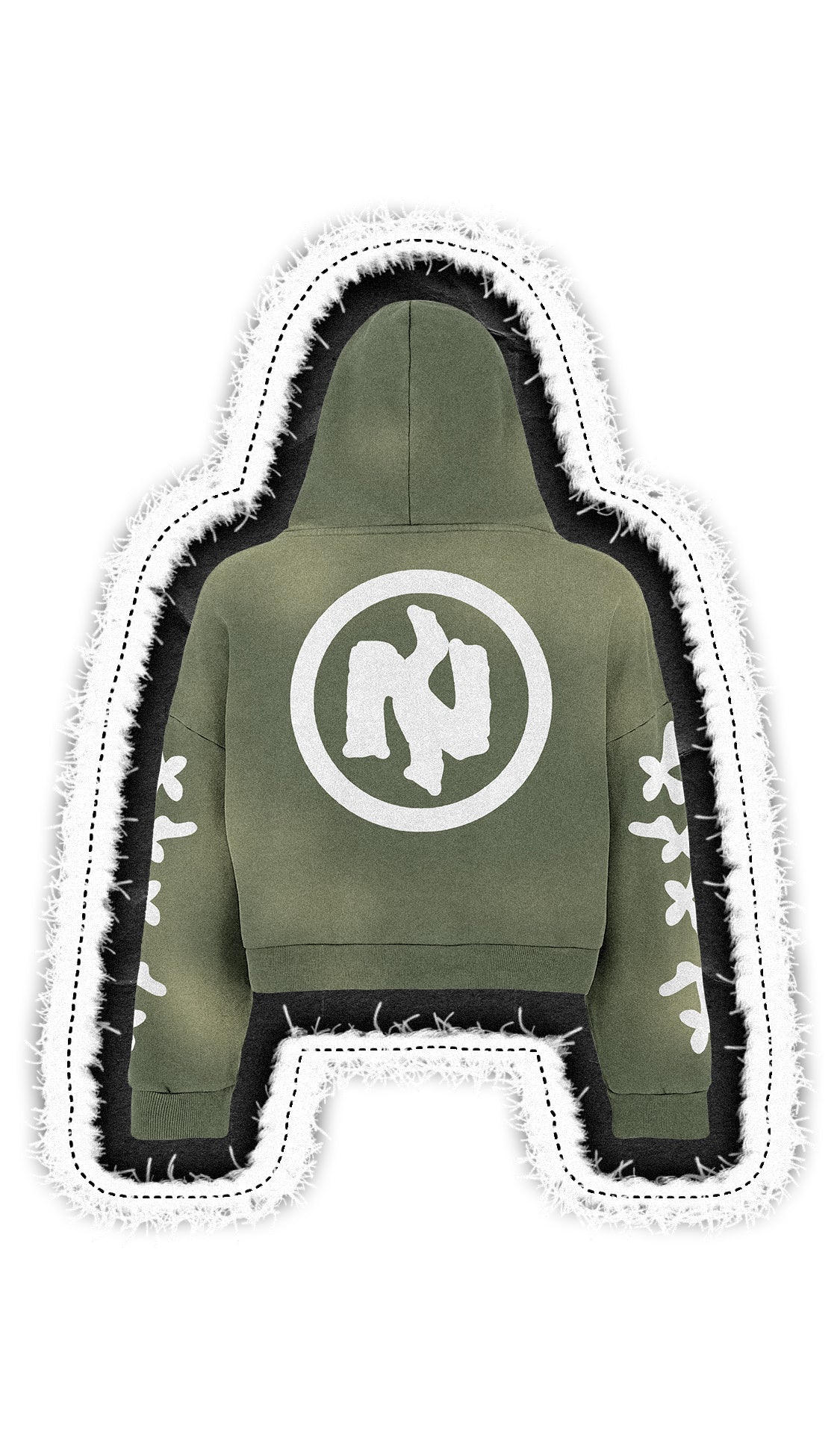 MILITARY GREEN ESSENTIAL HOODIE